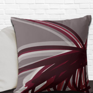 Grey And Burgundy Decorative Throw Cushions Zazzle AU