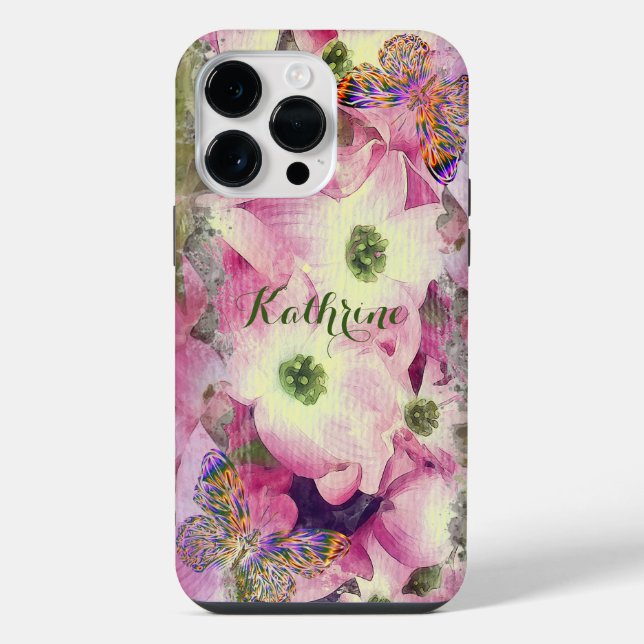 Elegant Artsy Floral iPhone Case (Back)