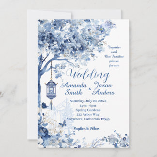 Elegant Asian-Inspired Romantic Wedding Invitation