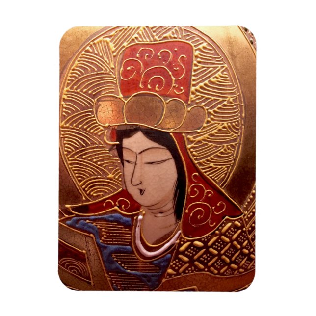 Elegant Asian Lady Magnet (Vertical)