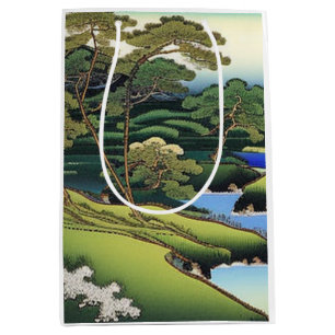 Elegant Asian Landscape   Medium Gift Bag