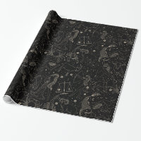 Elegant Astrology Zodiac Black/Gold