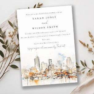 Elegant Atlanta Georgia Landscape Couples Shower Invitation