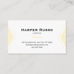 Elegant Attorney Business Card   Lawyer & Legal