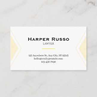 Elegant Attorney Business Card | Lawyer & Legal