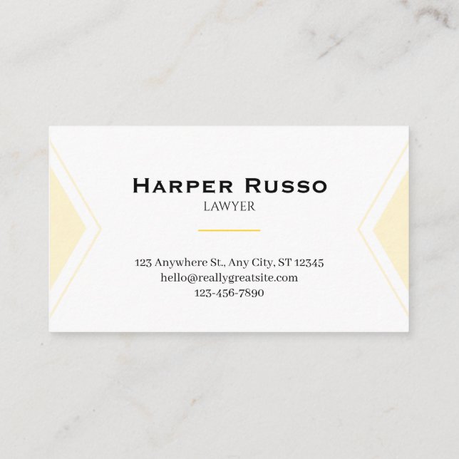 Elegant Attorney Business Card | Lawyer & Legal (Back)