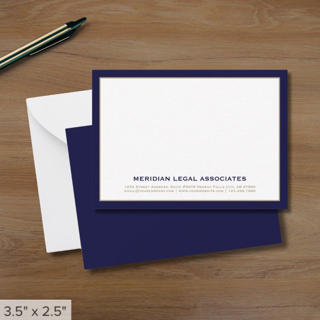Elegant Attorney Note Card (Creator Uploaded)