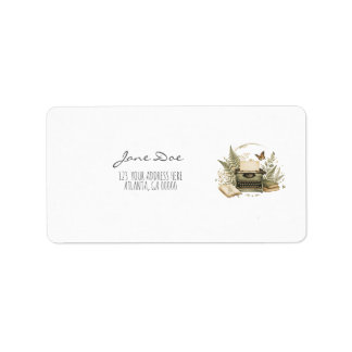 Elegant Author & Small Business Packaging Label