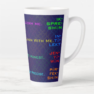 Elegant Autism Characteristics Colour Jigsaw Puzzl Latte Mug
