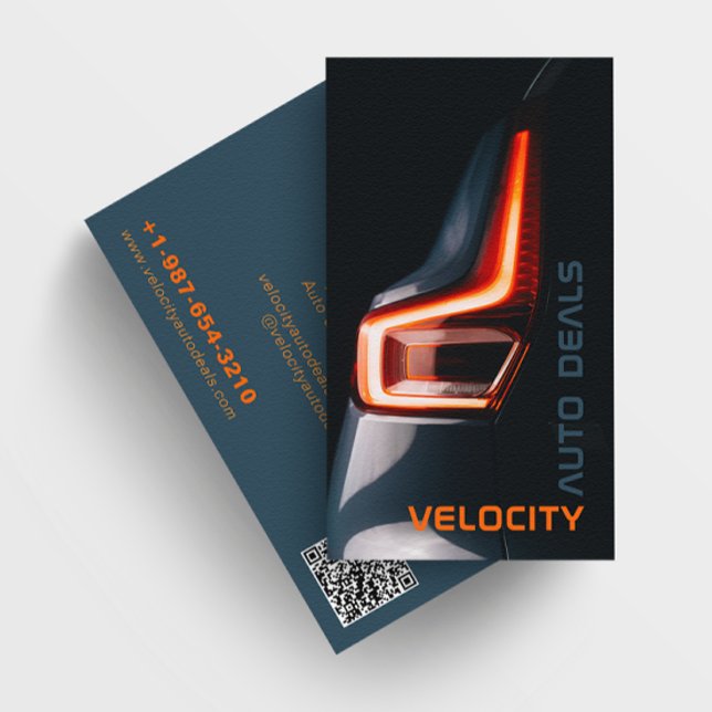 Elegant Auto Dealership Black Business Card (Creator Uploaded)