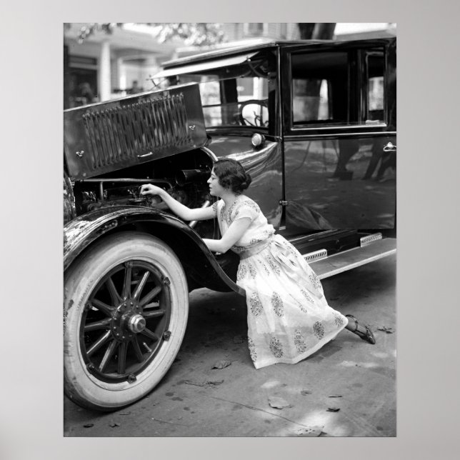 Elegant Auto Mechanic Poster (Front)