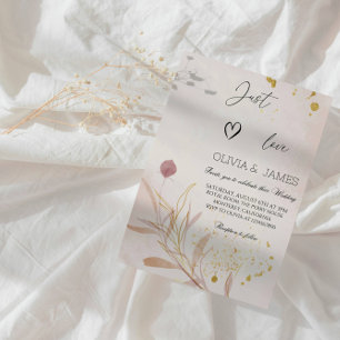 Elegant Autumn Botanical Bridal Shower Party Invitation