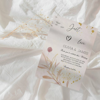 Elegant Autumn Botanical Bridal Shower Party Invitation