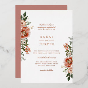 Elegant Autumn Botanical Floral Wedding