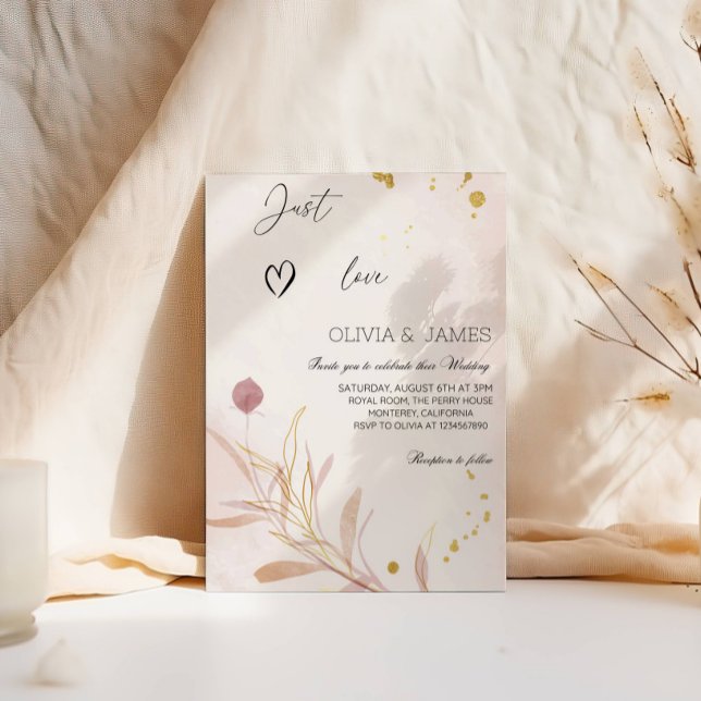 Elegant Autumn Botanical Luxury Wedding Party Invitation (Creator Uploaded)