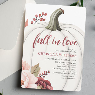 Elegant Autumn Bridal Shower Invitation
