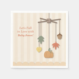 Elegant Autumn Fall Baby Shower Paper Napkins