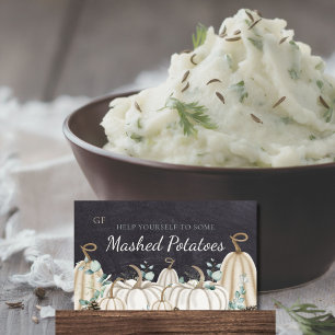 Elegant Autumn Fall Event Catering Dish Placecards