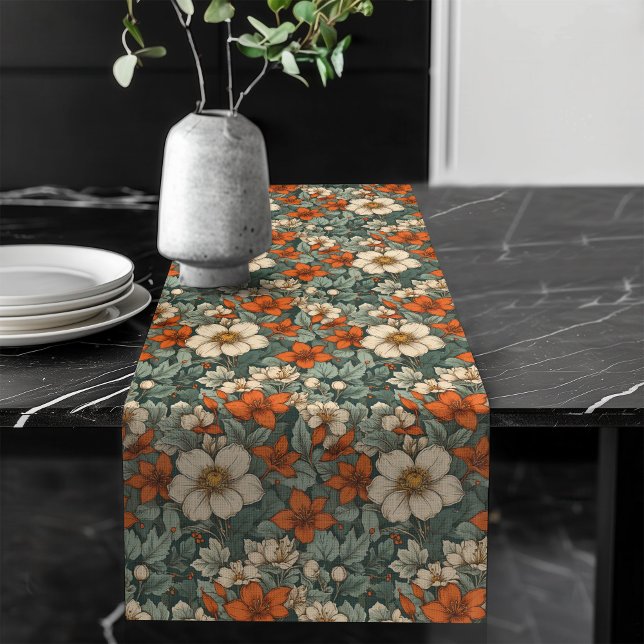 Elegant Autumn Floral Table Runner Seasonal Charm (Elegant Autumn Floral Table Runner Seasonal Charm)