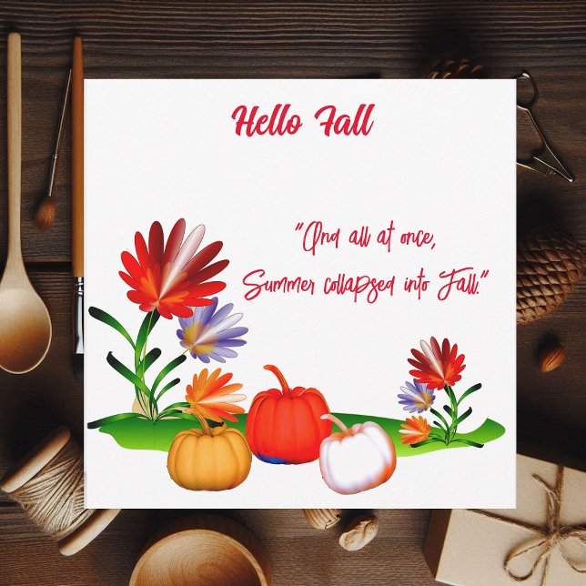 Elegant Autumn Foliage Fall Colours Pumpkin Bright Invitation (Elegant Autumn Foliage Fall Colors Pumpkin Bright Invitation)