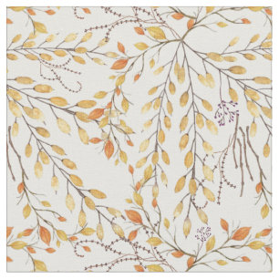 Elegant Autumn Foliage Pattern Fabric