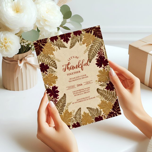 Elegant Autumn Harvest Celebration Invitation (Creator Uploaded)