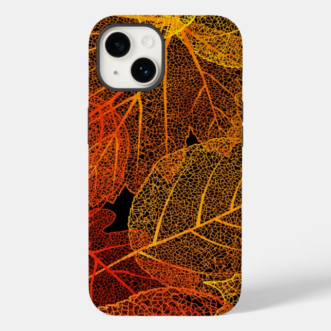 Elegant Autumn Leaves Case-Mate iPhone Case (Back)