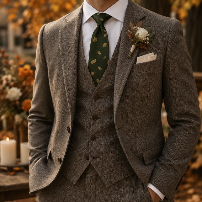 Elegant Autumn Pattern Tie (Creator Uploaded)