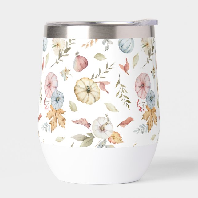 Elegant Autumn Watercolor Pattern (Left)