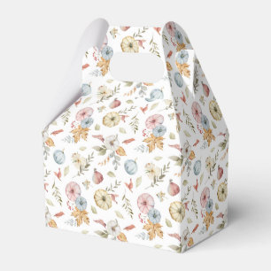 Elegant Autumn Watercolor Pattern Favour Box