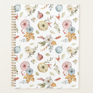 Elegant Autumn Watercolor Pattern Planner