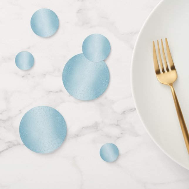 Elegant Baby Blue Glitter Confetti (Group)