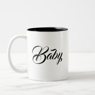 Elegant Baby Design Mug/Perfect Gift For Her   Two-Tone Coffee Mug