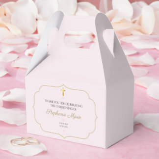 Elegant Baby Girl Christening Favour Box - Baptism