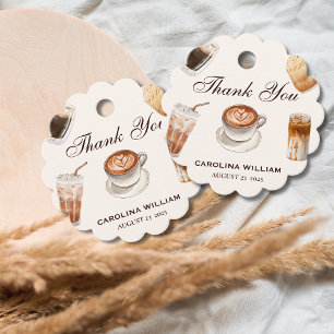 Elegant Baby is Brewing Coffee baby Shower Favour Tags