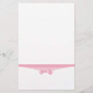Elegant Baby Pink Stationery