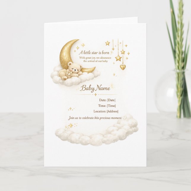 Elegant Baby Shower Invitation (Front)