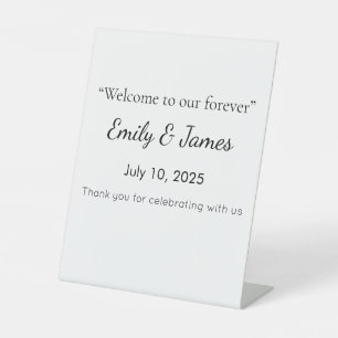 Elegant Baby Shower Pedestal Sign Floral & Gold