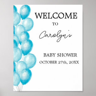Elegant Baby Shower Welcome Poster