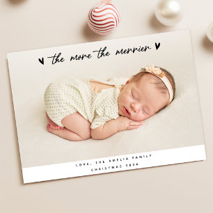 Elegant Baby's First Christmas Birth Announcement