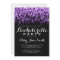 Elegant Bachelorette Party Falling Stars Purple