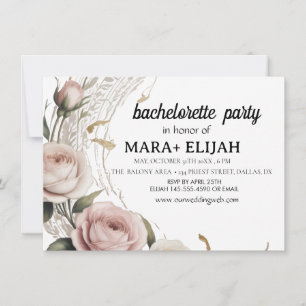 Elegant Bachelorette Party Invitation
