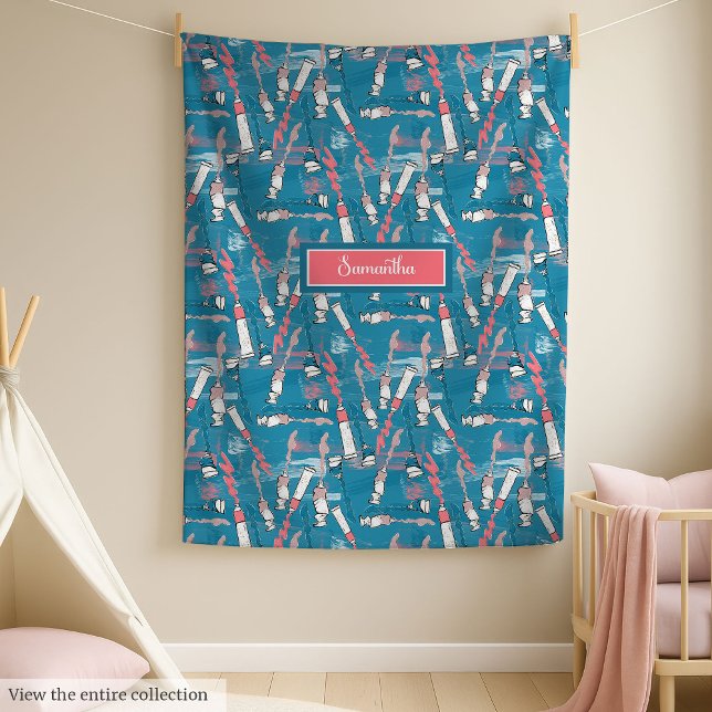 Elegant back to school fleece with custom name (Elegant back to school fleece with custom name)