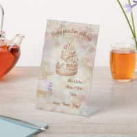 Elegant Bakery Menu & Price List, Pink & Beige Ca