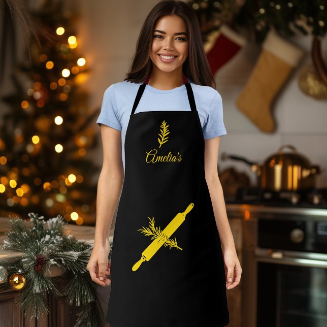 Elegant Baking Design for Home Kitchen Lovers Apron (Creator Uploaded)
