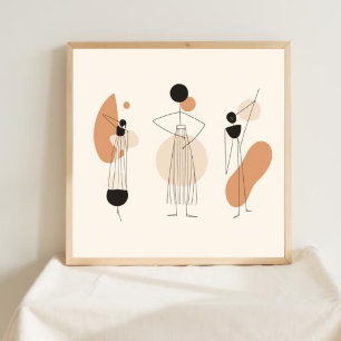 Elegant Balance – Feminine Abstract Wall Art I