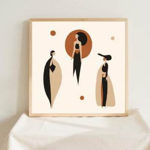 Elegant Balance – Feminine Abstract Wall Art V