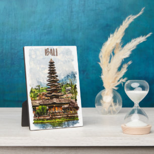 Elegant Bali Indonesia Ulun Danu Beratan Plaque