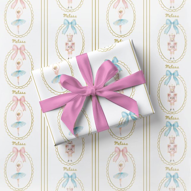 Elegant Ballerina Nutcracker Wrapping Paper (Creator Uploaded)