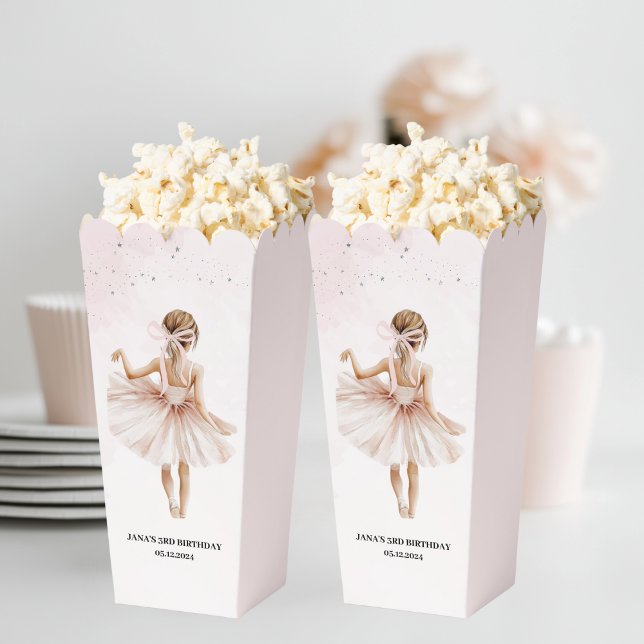 Elegant Ballerina Pink Birthday Favour Box (Creator Uploaded)